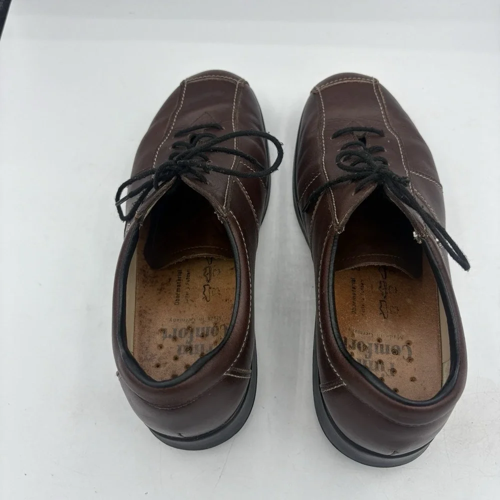 Finn Comfort Company Oxford Shoes Mens Boys‎ Size 5.5 Dijon Brown Leather